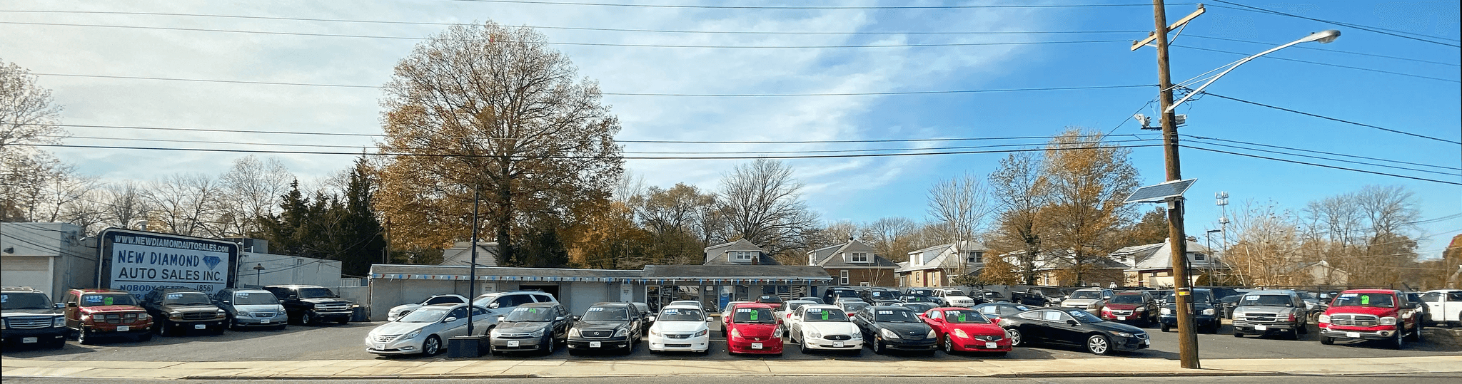City driving scene